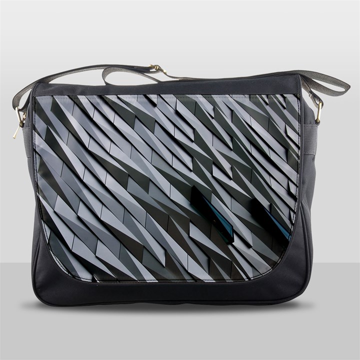 Abstract Background Geometry Block Messenger Bags