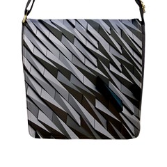 Abstract Background Geometry Block Flap Messenger Bag (l)  by Amaryn4rt