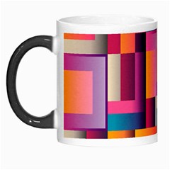 Abstract Background Geometry Blocks Morph Mugs by Amaryn4rt