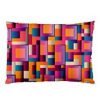 Abstract Background Geometry Blocks Pillow Case (Two Sides) Front