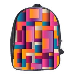 Abstract Background Geometry Blocks School Bags (xl)  by Amaryn4rt