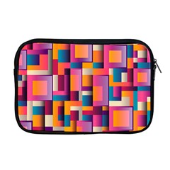 Abstract Background Geometry Blocks Apple Macbook Pro 17  Zipper Case