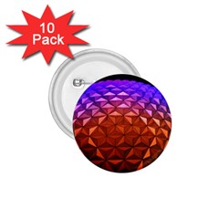 Abstract Ball Colorful Colors 1 75  Buttons (10 Pack)