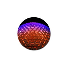 Abstract Ball Colorful Colors Golf Ball Marker