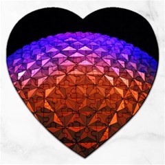 Abstract Ball Colorful Colors Jigsaw Puzzle (heart)