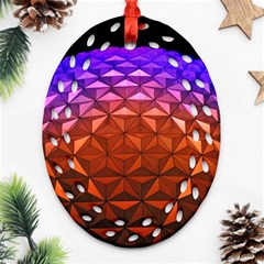 Abstract Ball Colorful Colors Ornament (oval Filigree)