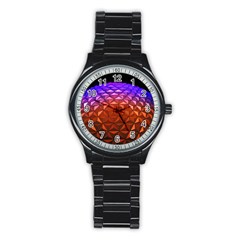 Abstract Ball Colorful Colors Stainless Steel Round Watch by Amaryn4rt