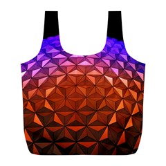 Abstract Ball Colorful Colors Full Print Recycle Bags (l) 