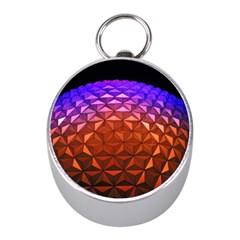 Abstract Ball Colorful Colors Mini Silver Compasses