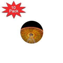 Abstract Blur Bright Circular 1  Mini Buttons (10 Pack) 