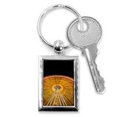 Abstract Blur Bright Circular Key Chains (rectangle) 