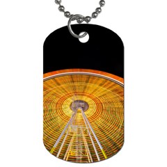 Abstract Blur Bright Circular Dog Tag (one Side)