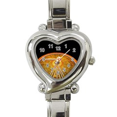 Abstract Blur Bright Circular Heart Italian Charm Watch