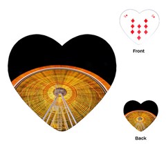 Abstract Blur Bright Circular Playing Cards (heart)  by Amaryn4rt