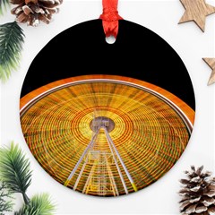 Abstract Blur Bright Circular Round Ornament (two Sides) by Amaryn4rt