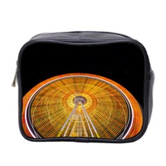 Abstract Blur Bright Circular Mini Toiletries Bag 2-side