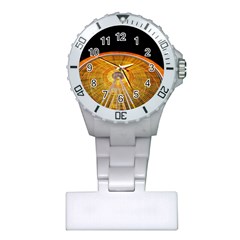 Abstract Blur Bright Circular Plastic Nurses Watch