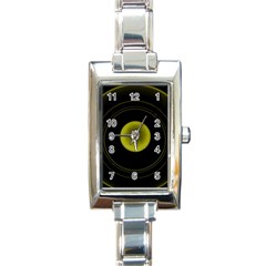 Abstract Futuristic Lights Dream Rectangle Italian Charm Watch