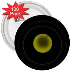 Abstract Futuristic Lights Dream 3  Buttons (100 Pack) 