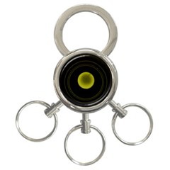 Abstract Futuristic Lights Dream 3-ring Key Chains by Amaryn4rt