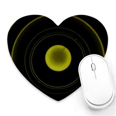 Abstract Futuristic Lights Dream Heart Mousepads