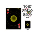 Abstract Futuristic Lights Dream Playing Cards 54 (Mini)  Front - Heart6