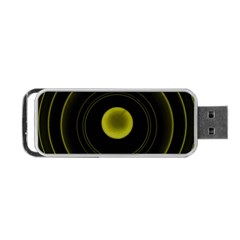 Abstract Futuristic Lights Dream Portable Usb Flash (two Sides) by Amaryn4rt