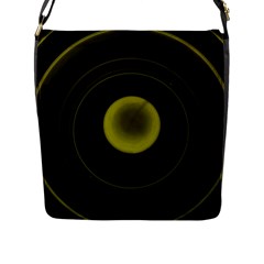 Abstract Futuristic Lights Dream Flap Messenger Bag (l)  by Amaryn4rt