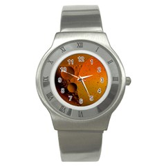 Abstraction Color Closeup The Rays Stainless Steel Watch by Amaryn4rt