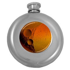 Abstraction Color Closeup The Rays Round Hip Flask (5 Oz)