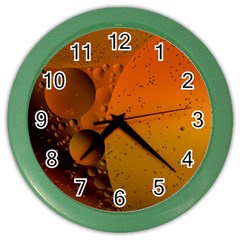 Abstraction Color Closeup The Rays Color Wall Clocks