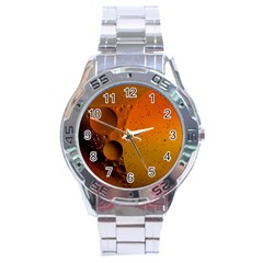 Abstraction Color Closeup The Rays Stainless Steel Analogue Watch