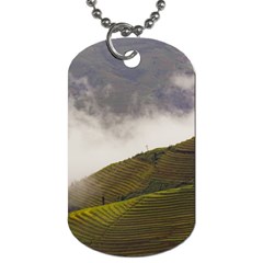 Agriculture Clouds Cropland Dog Tag (two Sides)