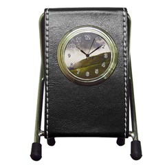 Agriculture Clouds Cropland Pen Holder Desk Clocks