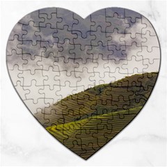 Agriculture Clouds Cropland Jigsaw Puzzle (heart)