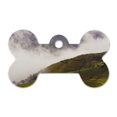 Agriculture Clouds Cropland Dog Tag Bone (two Sides)