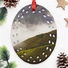 Agriculture Clouds Cropland Ornament (oval Filigree)