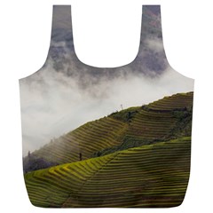 Agriculture Clouds Cropland Full Print Recycle Bags (l)  by Amaryn4rt