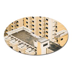 Apartments Architecture Building Oval Magnet