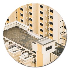 Apartments Architecture Building Magnet 5  (round) by Amaryn4rt