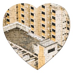 Apartments Architecture Building Jigsaw Puzzle (heart)