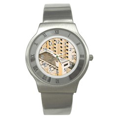 Apartments Architecture Building Stainless Steel Watch