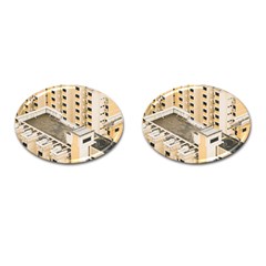 Apartments Architecture Building Cufflinks (oval)