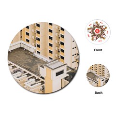 Apartments Architecture Building Playing Cards (round) 