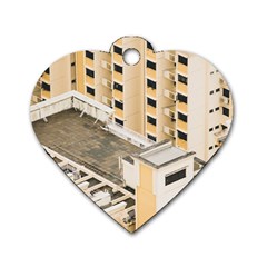 Apartments Architecture Building Dog Tag Heart (one Side)