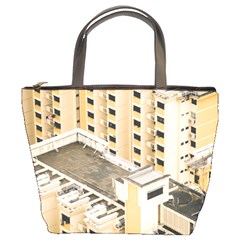 Apartments Architecture Building Bucket Bags by Amaryn4rt