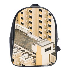 Apartments Architecture Building School Bags(large)  by Amaryn4rt