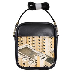 Apartments Architecture Building Girls Sling Bags by Amaryn4rt