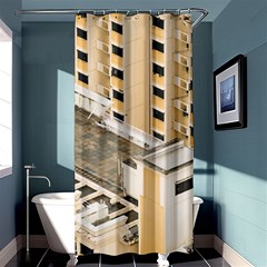 Apartments Architecture Building Shower Curtain 36  X 72  (stall) 