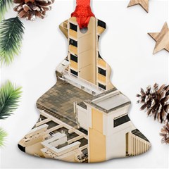 Apartments Architecture Building Christmas Tree Ornament (two Sides) by Amaryn4rt